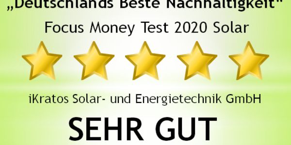 iKratos - Deutschlands Beste Nachhaltigkeit im Bereich Solartechnik!